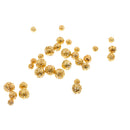 30 Pieces Mixed 6/8/10mm Tibetan Gold Hollow Flower Ball Round Loose Spacer Beads