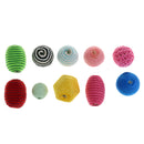 10 Piece Assorted Thread Crochet Beads for DIY Crafts Jewelry Making Beading