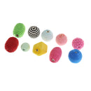 10 Piece Assorted Thread Crochet Beads for DIY Crafts Jewelry Making Beading