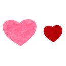 100 Pieces Assorted Non-woven Felt Heart Shape for Wedding Decoration Crafts DIY