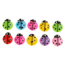 10 Pieces Resin Ladybird Design Flatback Embellishment for DIY Phone Case Decoration