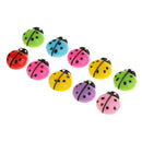 10 Pieces Resin Ladybird Design Flatback Embellishment for DIY Phone Case Decoration