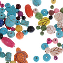 50g/Lot Multi-color Mixed Shape Turquoise Spacer Loose Beads Jewelry Findings