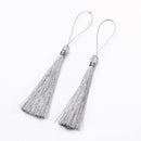 Pack of 30 Assorted 13cm Silky Floss Bookmark Tassels with 5cm Cord Loop and Small Chinese Knot for Jewelry Making, Souvenir, Bookmarks, Earring, Pendant DIY Craft Accessory