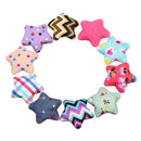 24 Piece Star Shape Fabric Flatback Buttons Craft Buttons Scrapbooking Embellishment 20mm