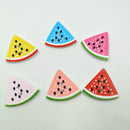 50 Pieces Colorful Wood 2-holes Buttons Watermelon for DIY Sewing Scrapbooking