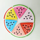 50 Pieces Colorful Wood 2-holes Buttons Watermelon for DIY Sewing Scrapbooking