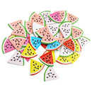 50 Pieces Colorful Wood 2-holes Buttons Watermelon for DIY Sewing Scrapbooking