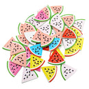50 Pieces Colorful Wood 2-holes Buttons Watermelon for DIY Sewing Scrapbooking