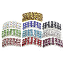 10 Pieces Fashion Metal Arched Rhinestone Bikini Connectors Shoes Buckle Link Chain for Swimwear