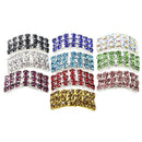 10 Pieces Fashion Metal Arched Rhinestone Bikini Connectors Shoes Buckle Link Chain for Swimwear