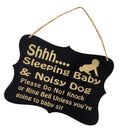 Shhh Sleeping Baby & Noisy Dog Please Do Not Knock or Ring Bell Unless you are going to baby sit - Baby Sleeping Sign - Baby Shower Gift