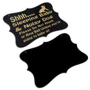 Shhh Sleeping Baby & Noisy Dog Please Do Not Knock or Ring Bell Unless you are going to baby sit - Baby Sleeping Sign - Baby Shower Gift