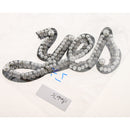 Sew on Rhinestone Patches Beaded ''yes'' Design Sticker Stickers Embroidery Motif Applique Garment Kids Women DIY Clothes Badge