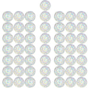 50 Pieces 12mm Resin Round Cabochon Rhinestone Flatback Embellishments White