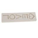 165x47mm LOVE Shapes Rectangle School Educational DIY Craft Silicone Mold Chocolate Sugar Fondant Cake Baking Decorating Mold Tray