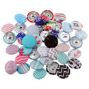 50 Pieces Assorted Fabric Shank Buttons Embellishment Sewing Crafts Buttons 18mm