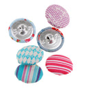 50 Pieces Assorted Fabric Shank Buttons Embellishment Sewing Crafts Buttons 18mm
