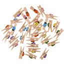 30 Pieces Cute Ladybird Wooden Clips Mini Nice Food Clip Kawaii Wood Paper Photo Pegs Clothespin Craft Decoration Clips Students DIY Tools