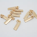 10 Pieces Fashion Alloy Gold Zip Puller/Zipper Pull Sliders Head Zipper Repair Kit 7x25mm for Clothes Bag Jeans Qulit