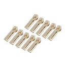 10 Pieces Fashion Alloy Gold Zip Puller/Zipper Pull Sliders Head Zipper Repair Kit 7x25mm for Clothes Bag Jeans Qulit