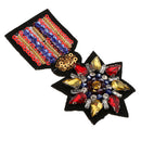 Embroidery Rhinestone Medal Badge Patch Sequins Beaded Applique Sew on /Iron on fit Clothes Dress Bag Shoes Hat DIY Decoration
