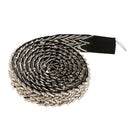 1Yard Beads Embroidered Lace Trims Fabric Ribbon Sewing Applique Embellishments 12mm Black