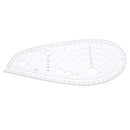 Plastic Sleeve Curve Ruler French Curve Ruler Template Tool for Tailor Dressmaking