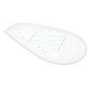 Plastic Sleeve Curve Ruler French Curve Ruler Template Tool for Tailor Dressmaking