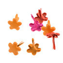 100 Pieces 7.5mm Flower Shaped Metal Brads Paper Fasteners for Scrapbooking Crafts