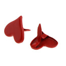 100 Pieces 11mm Heart Shape Metal Brads Paper Fasteners for Scrapbooking Crafts