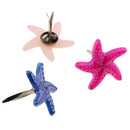 50 Piece Starfish Shape Head Metal Brad Paper Fastener Scrapbooking Embellishments for DIY Craft 19mm