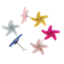 50 Piece Starfish Shape Head Metal Brad Paper Fastener Scrapbooking Embellishments for DIY Craft 19mm
