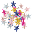 50 Piece Starfish Shape Head Metal Brad Paper Fastener Scrapbooking Embellishments for DIY Craft 19mm