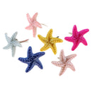 50 Piece Starfish Shape Head Metal Brad Paper Fastener Scrapbooking Embellishments for DIY Craft 19mm