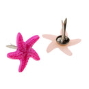 50 Piece Starfish Shape Head Metal Brad Paper Fastener Scrapbooking Embellishments for DIY Craft 19mm