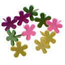100 Pieces 14mm Flower Shape Metal Brads Paper Fasteners for Scrapbooking Crafts