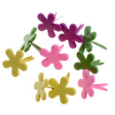100 Pieces 14mm Flower Shape Metal Brads Paper Fasteners for Scrapbooking Crafts