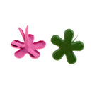 100 Pieces 14mm Flower Shape Metal Brads Paper Fasteners for Scrapbooking Crafts
