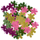 100 Pieces 14mm Flower Shape Metal Brads Paper Fasteners for Scrapbooking Crafts