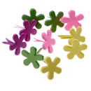 100 Pieces 14mm Flower Shape Metal Brads Paper Fasteners for Scrapbooking Crafts