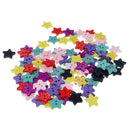 100 Pieces Star Shaped Polka Dots Wood Buttons 2 Holes DIY Sewing Embellishments