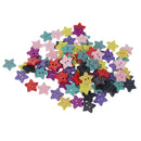 100 Pieces Star Shaped Polka Dots Wood Buttons 2 Holes DIY Sewing Embellishments