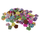 100 Pieces 2 Hole Cartoon Owl Wooden Buttons Sewing Scrapbooking Clothing Decoration