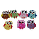 100 Pieces 2 Hole Cartoon Owl Wooden Buttons Sewing Scrapbooking Clothing Decoration