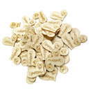 50 Pieces 28mm Natural Wood Wedding Decoration Wooden Love Heart Shapes for Weddings Plaques Art Craft Embellishment Sewing Decor Buttons