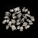 30 Pieces 13-22mm Mixed Vintage Alloy Owl Tibetan Silver DIY Charms Fit Pendants & Necklace Jewelry Making Accessories Craft Findings