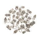 30 Pieces 13-22mm Mixed Vintage Alloy Owl Tibetan Silver DIY Charms Fit Pendants & Necklace Jewelry Making Accessories Craft Findings