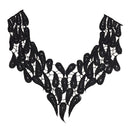 V-neck Hollow Embroidery Neckline Collar Lace Trim Clothes Decorative Applique Patch Embellishment