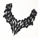 V-neck Hollow Embroidery Neckline Collar Lace Trim Clothes Decorative Applique Patch Embellishment